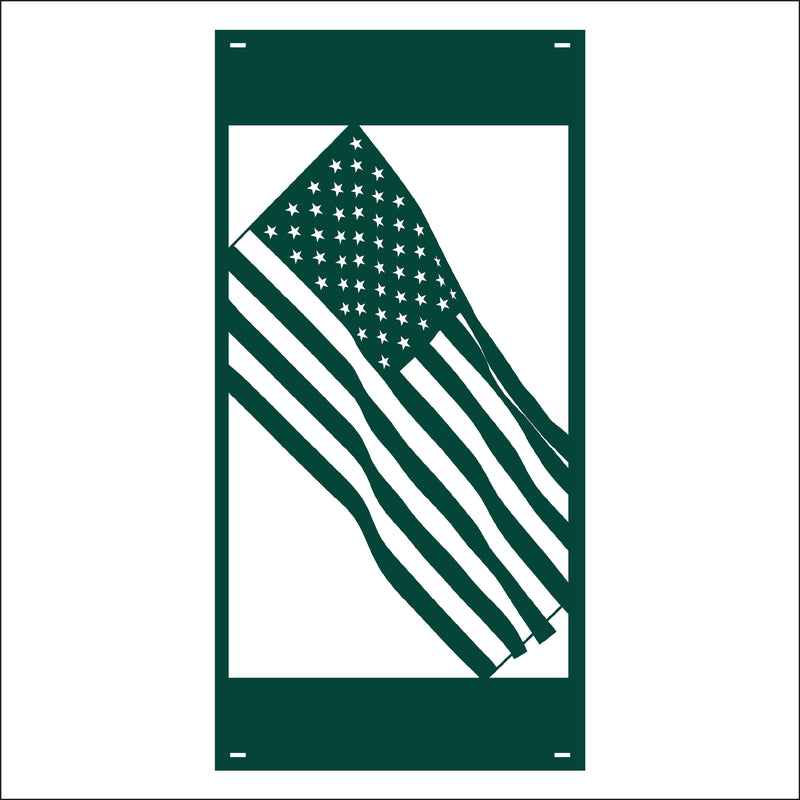 Load image into Gallery viewer, M166 Waving Flag - Metal Pole Banner