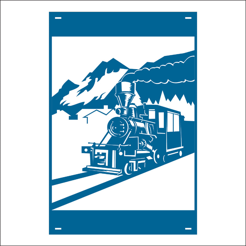 Load image into Gallery viewer, M167 Railway Town - Metal Pole Banner