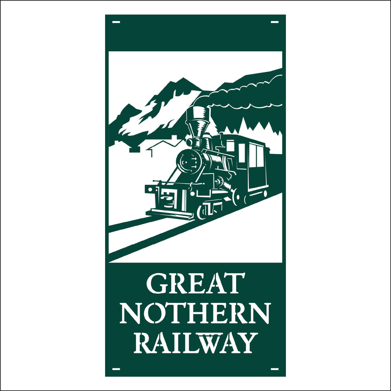 Load image into Gallery viewer, M167 Railway Town - Metal Pole Banner