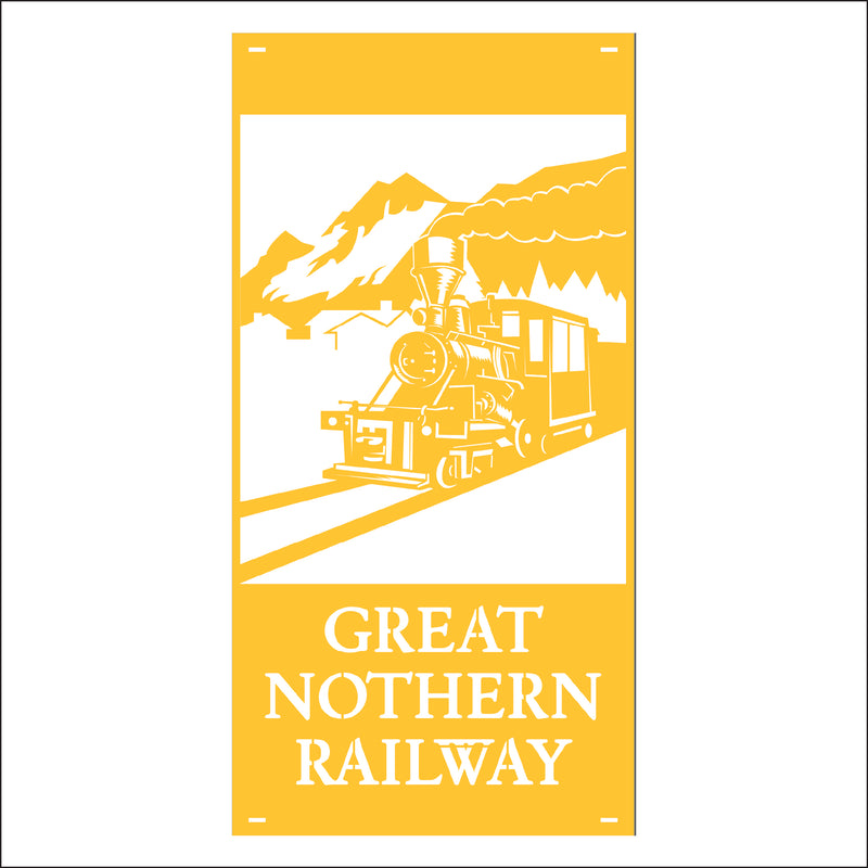 Load image into Gallery viewer, M167 Railway Town - Metal Pole Banner