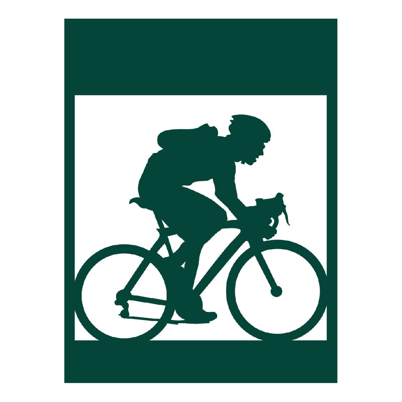 Load image into Gallery viewer, M100 Bicyclist - Metal Pole Banner