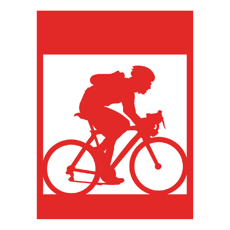 Load image into Gallery viewer, M100 Bicyclist - Metal Pole Banner