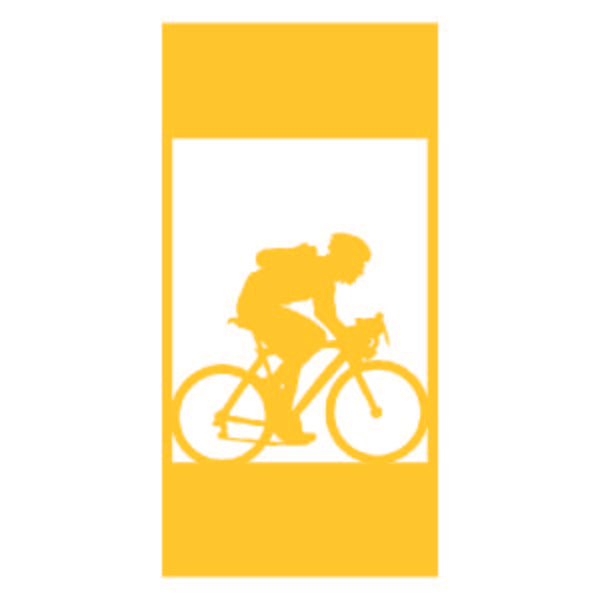 Load image into Gallery viewer, M100 Bicyclist - Metal Pole Banner