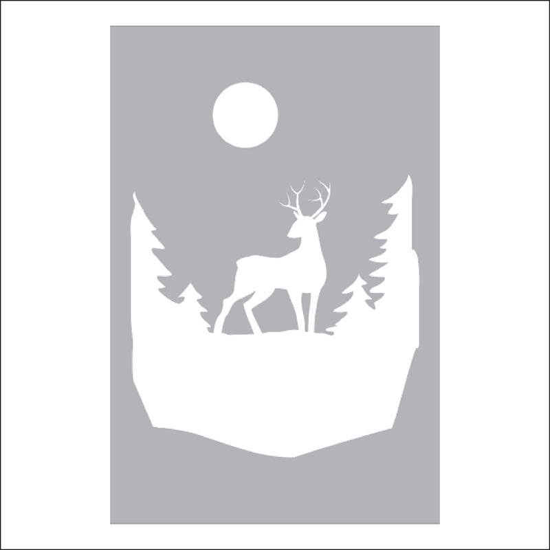 Load image into Gallery viewer, M108 Deer in the Woods - Metal Pole Banner