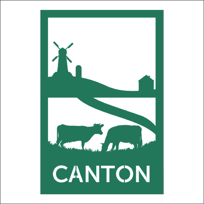 Load image into Gallery viewer, M107 Farm Town - Metal Pole Banner