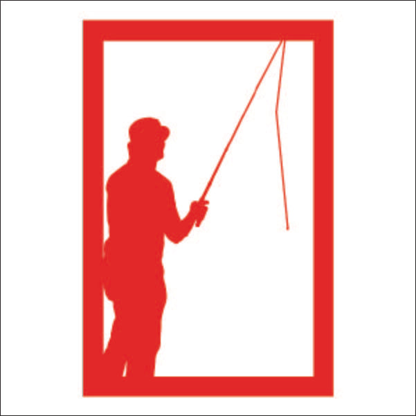 Load image into Gallery viewer, M105 Fisherman - Metal Pole Banner