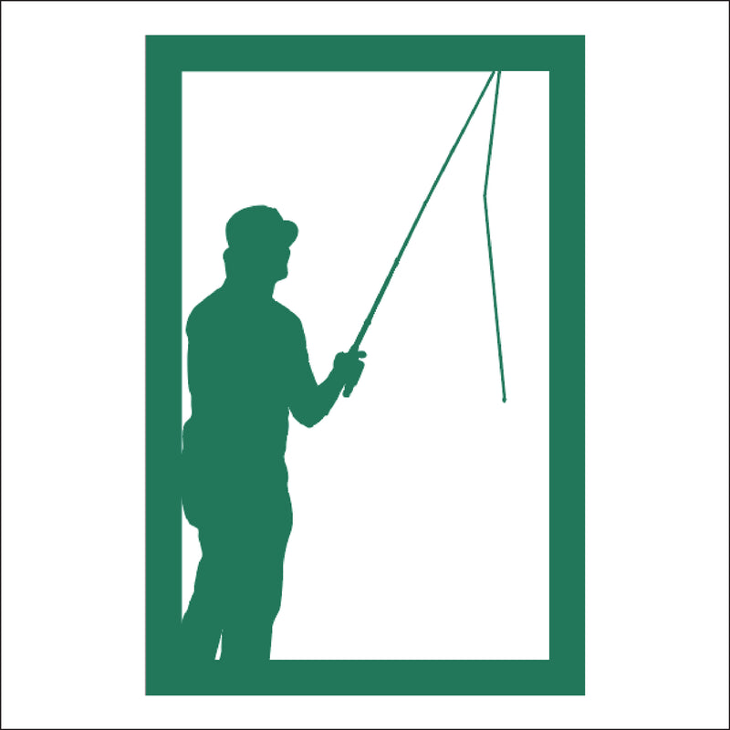 Load image into Gallery viewer, M105 Fisherman - Metal Pole Banner