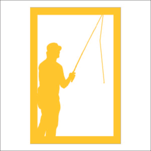 Load image into Gallery viewer, M105 Fisherman - Metal Pole Banner