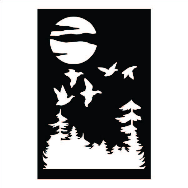 Load image into Gallery viewer, M109 Flock of Ducks - Metal Pole Banner