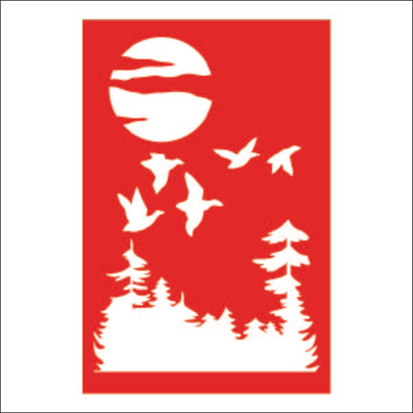 Load image into Gallery viewer, M109 Flock of Ducks - Metal Pole Banner