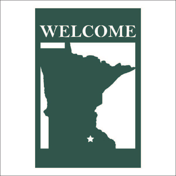 Load image into Gallery viewer, M104 Welcome to Our State - Metal Pole Banner
