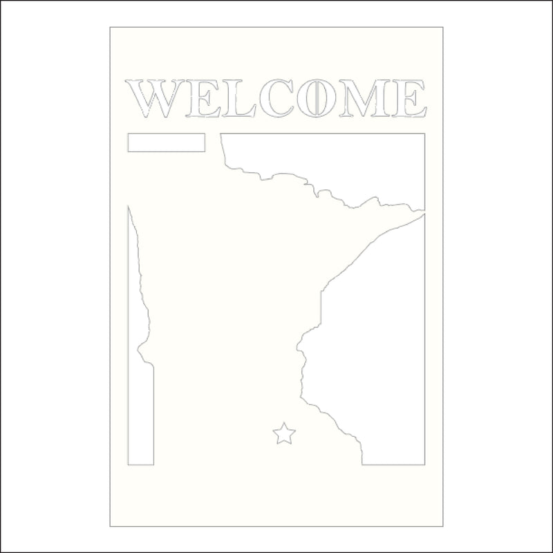 Load image into Gallery viewer, M104 Welcome to Our State - Metal Pole Banner