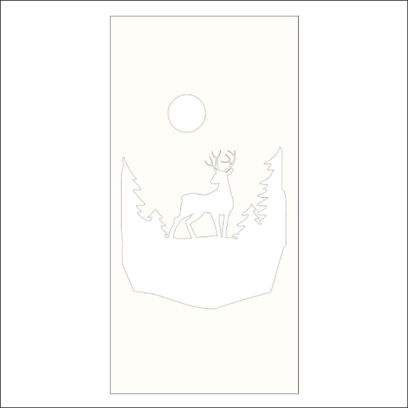 Load image into Gallery viewer, M108 Deer in the Woods - Metal Pole Banner