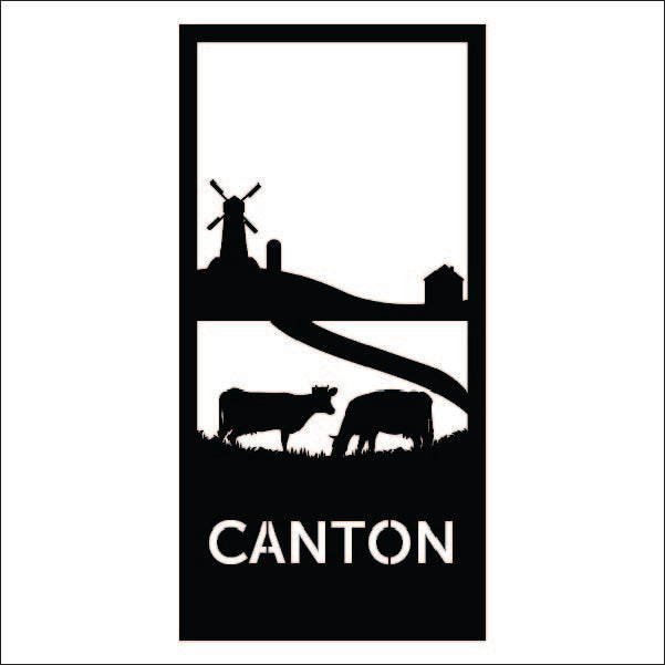 Load image into Gallery viewer, M107 Farm Town - Metal Pole Banner