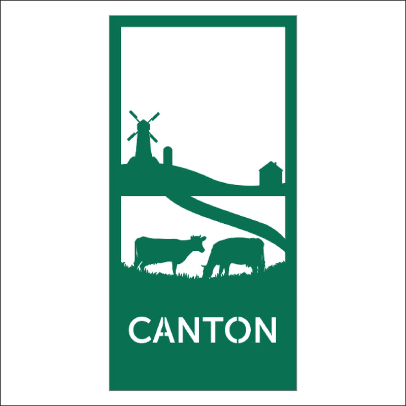 Load image into Gallery viewer, M107 Farm Town - Metal Pole Banner