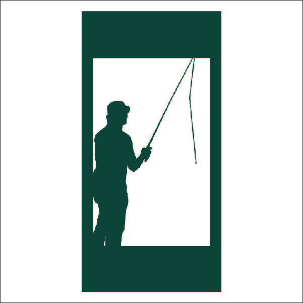 Load image into Gallery viewer, M105 Fisherman - Metal Pole Banner
