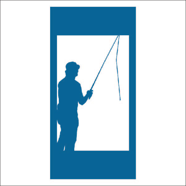 Load image into Gallery viewer, M105 Fisherman - Metal Pole Banner