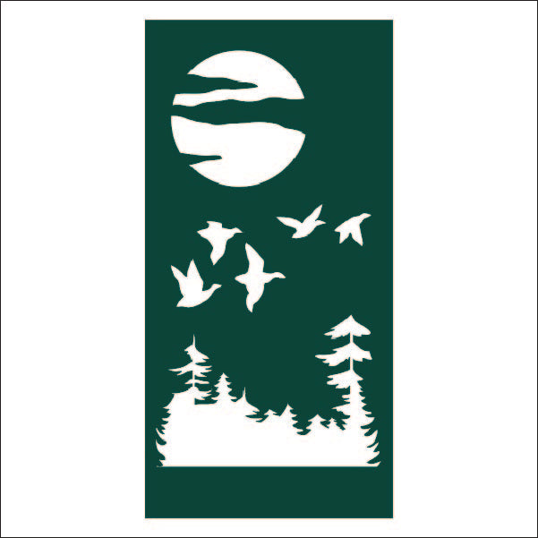 Load image into Gallery viewer, M109 Flock of Ducks - Metal Pole Banner