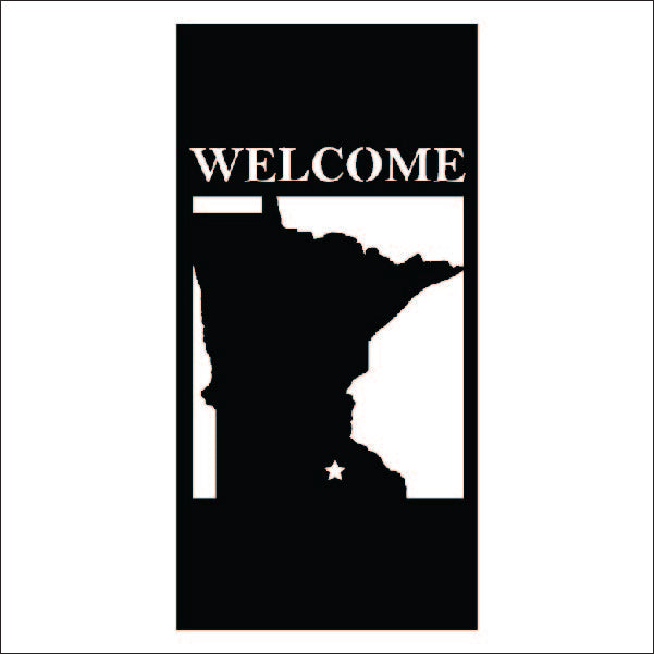 Load image into Gallery viewer, M104 Welcome to Our State - Metal Pole Banner