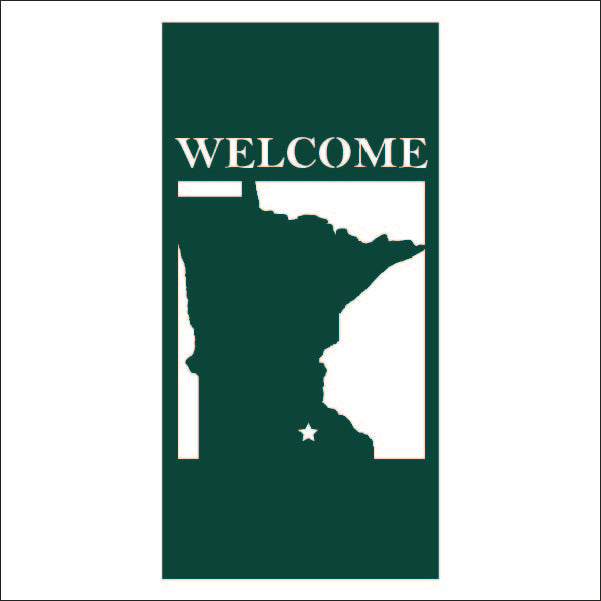 Load image into Gallery viewer, M104 Welcome to Our State - Metal Pole Banner
