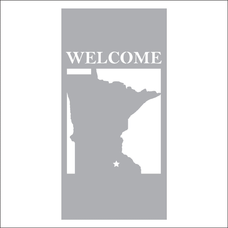 Load image into Gallery viewer, M104 Welcome to Our State - Metal Pole Banner
