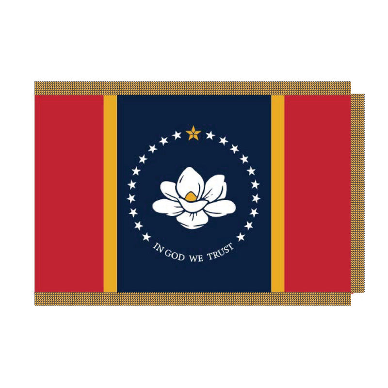 Load image into Gallery viewer, 3' x 5' Pole Hem and Fringe Nylon State Flags