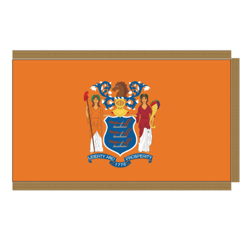 Load image into Gallery viewer, 3' x 5' Pole Hem and Fringe Nylon State Flags