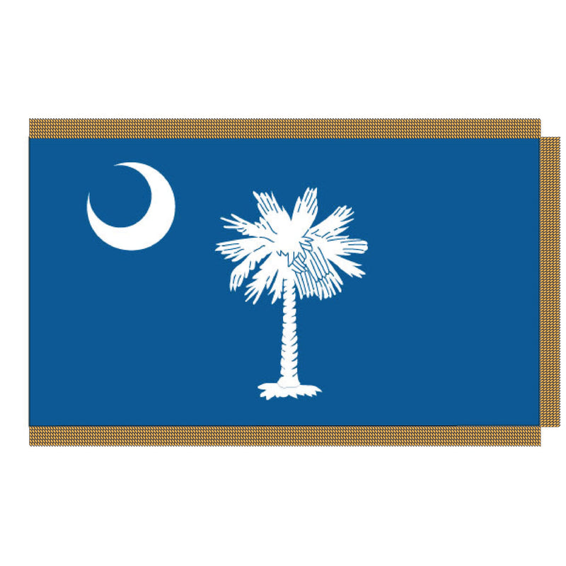 Load image into Gallery viewer, 3' x 5' Pole Hem and Fringe Nylon State Flags
