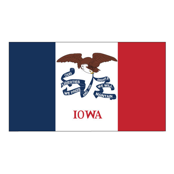 Load image into Gallery viewer, 3' x 5' Nylon State Flags - Header & Grommets