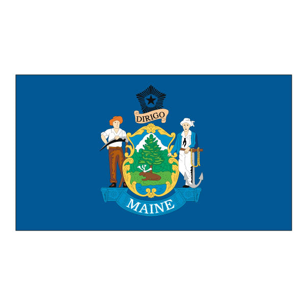 Load image into Gallery viewer, 5' x 8' Polyester State Flags - Header & Grommets