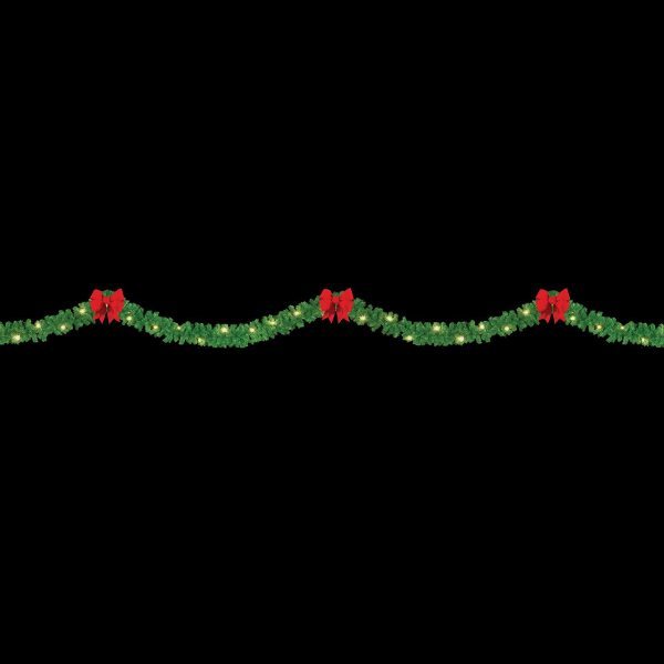 Load image into Gallery viewer, Garland & Bows - Over the Street Christmas Decoration