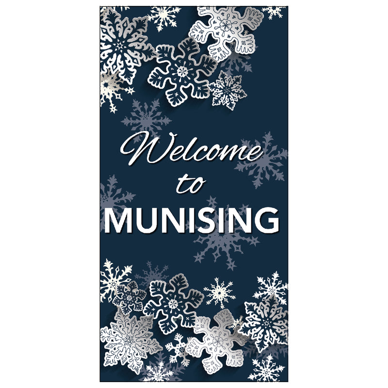 Load image into Gallery viewer, D399 Paper Snowflake - Pole Banner