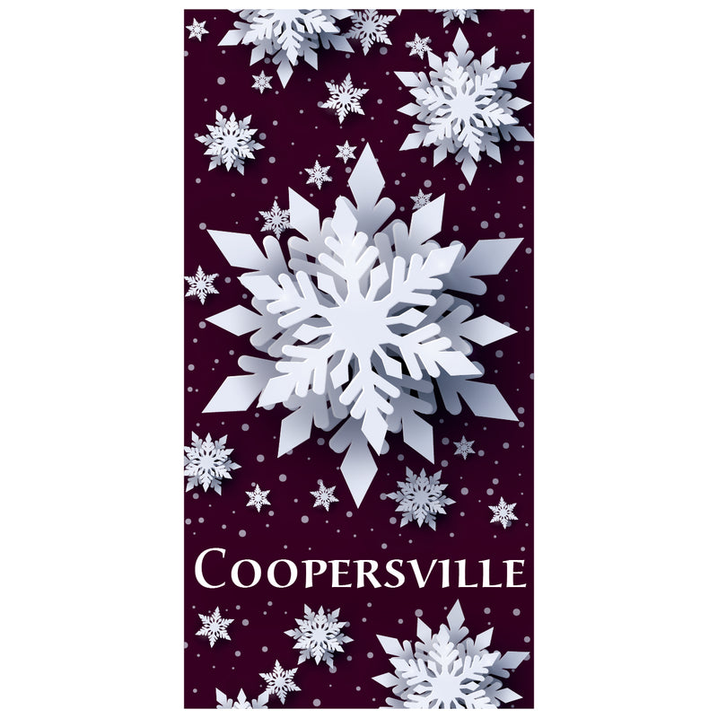 Load image into Gallery viewer, D443 Snow Flurry - Pole Banner