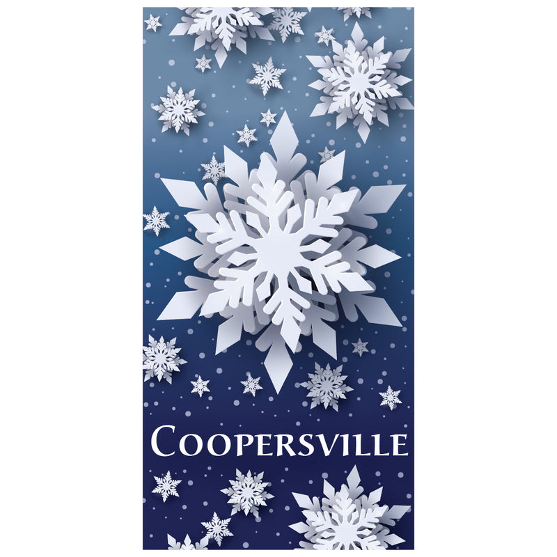 Load image into Gallery viewer, D443 Snow Flurry - Pole Banner