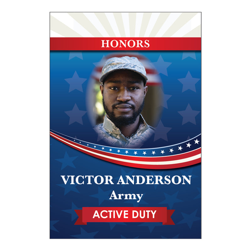 Load image into Gallery viewer, D444 Active Duty Hometown Hero - Garden Flag