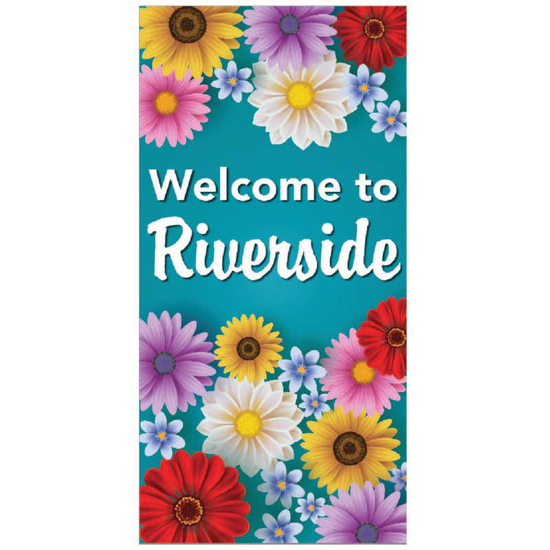 Load image into Gallery viewer, D457 Spring Bouquet - Pole Banner