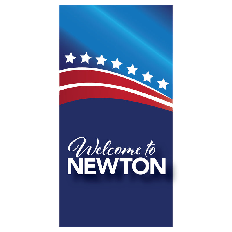 Load image into Gallery viewer, D538 Patriotic Welcome - Pole Banner