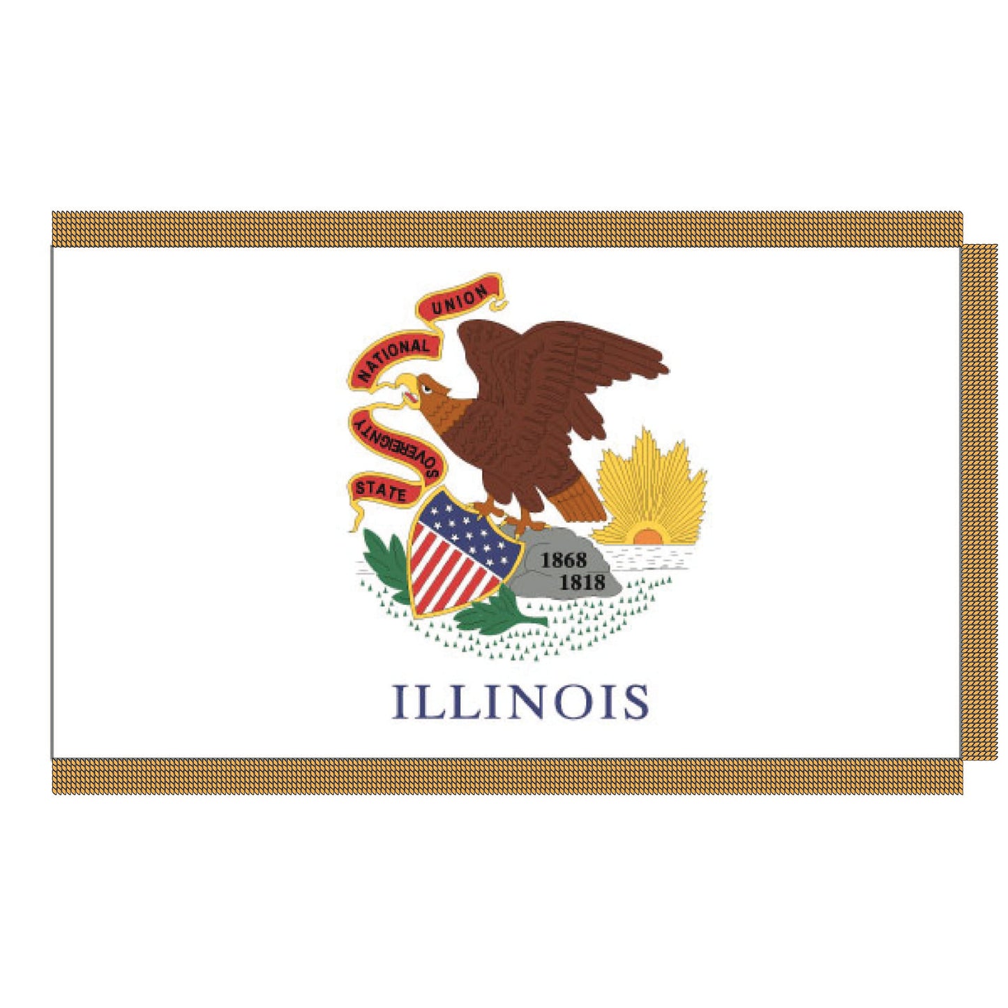 4' x 6' Crown Nylon State Flags