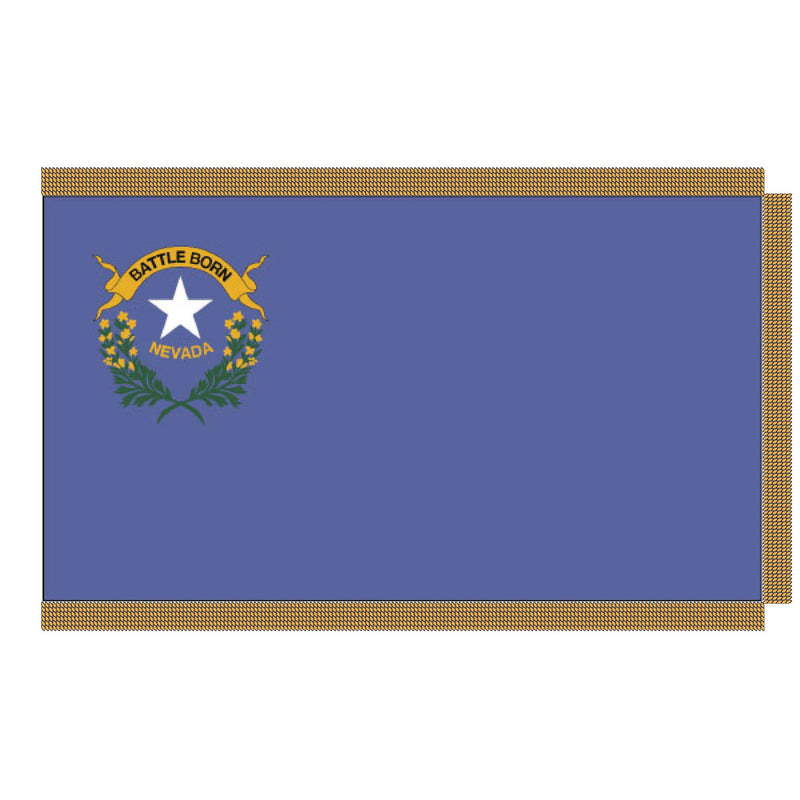 Load image into Gallery viewer, 4' x 6' Pole Hem and Fringe Nylon State Flags