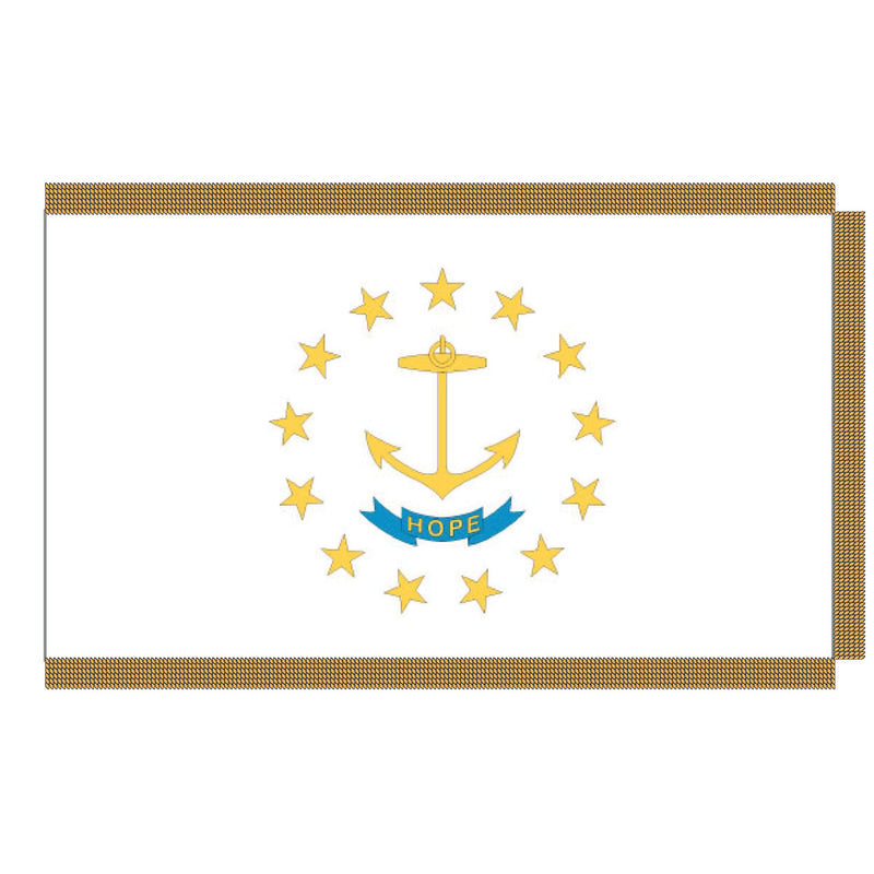 Load image into Gallery viewer, 4' x 6' Pole Hem and Fringe Nylon State Flags