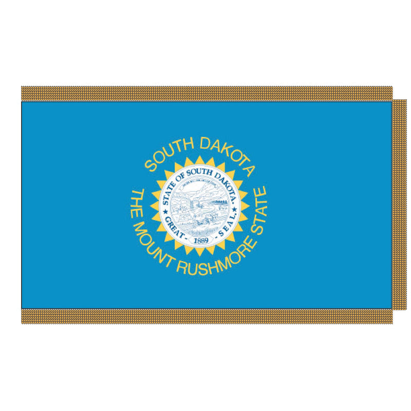 Load image into Gallery viewer, 4' x 6' Pole Hem and Fringe Nylon State Flags