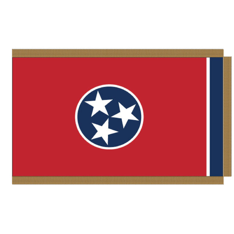 Load image into Gallery viewer, 4' x 6' Pole Hem and Fringe Nylon State Flags