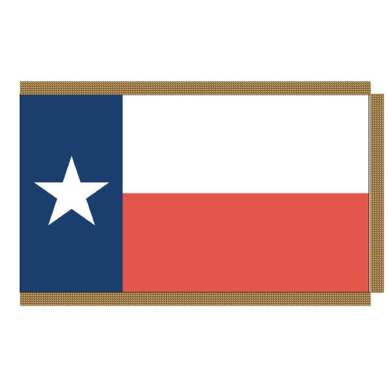 Load image into Gallery viewer, 4' x 6' Pole Hem and Fringe Nylon State Flags