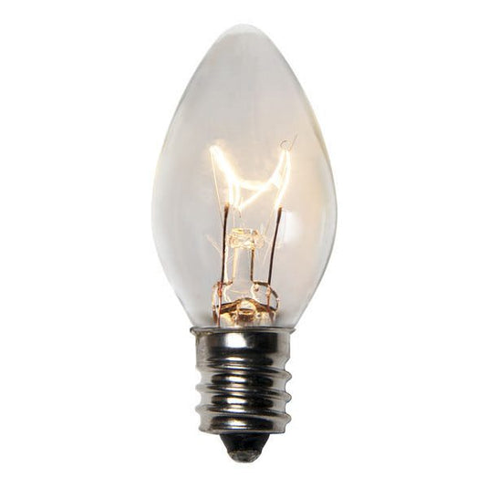 Transparent Clear C7 230v Incandescent Christmas Light Bulbs