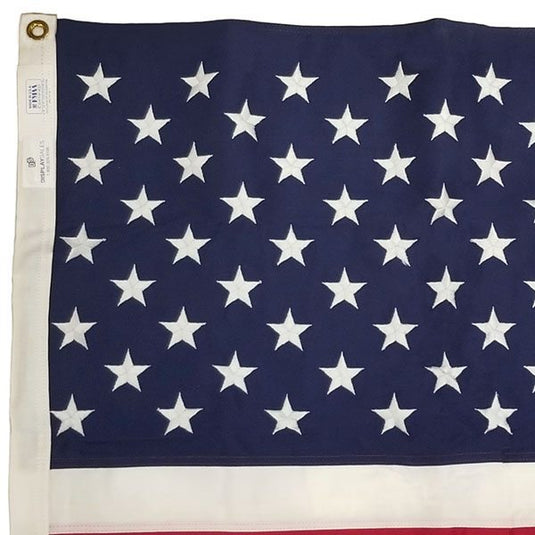 15' x 25' U.S. Flag - Polyester - Header & Grommet