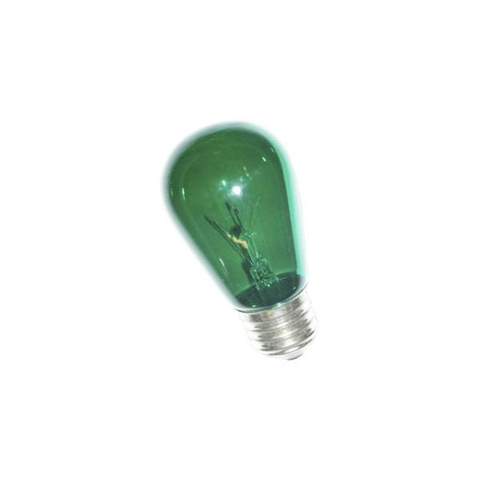 Green S14 Transparent Incandescent Sign Bulb