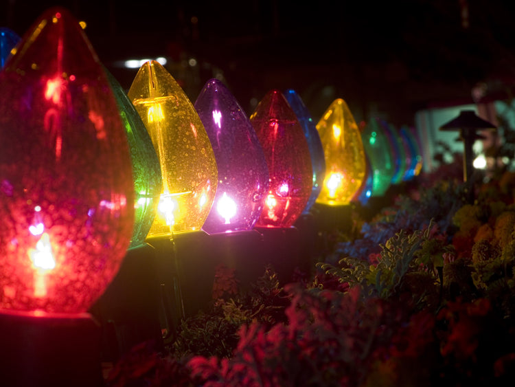 C9 Transparent Incandescent Christmas Lights