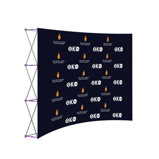 Hopup Curved Wall Tension Fabric Banner
