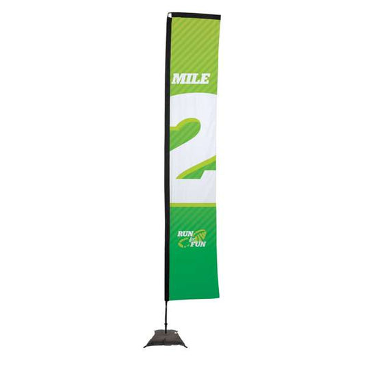 14.5' Rectangle Flag - Advertising Banner Kit - Single Sided