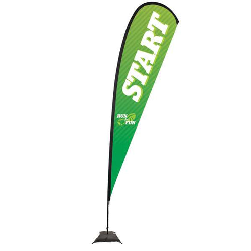 15' Teardrop Flag - Advertising Banner Kit - Single Sided